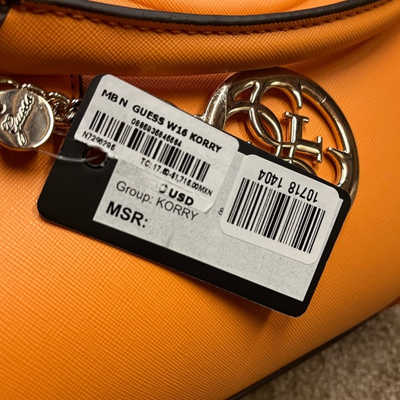 Guess Korry tote- Sun-kissed Orange/Gold hardware - NWT - Picture 13 of 13